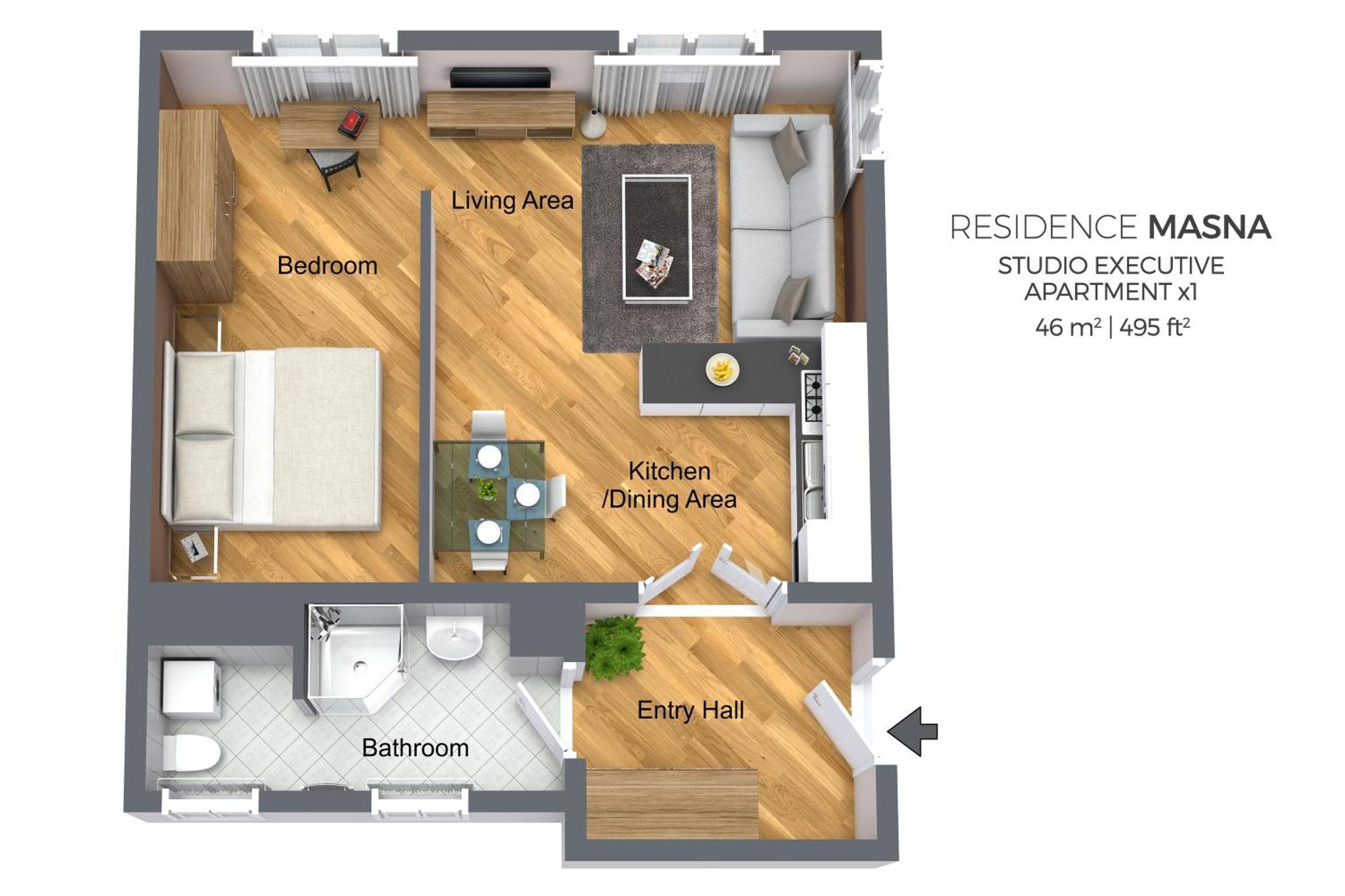Residence Masna Praha Pokoj fotografie